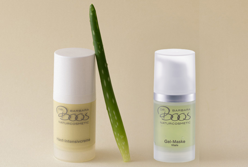 Behandlung mit Hanföl, Aloe-Vera und Borretschsamenöl